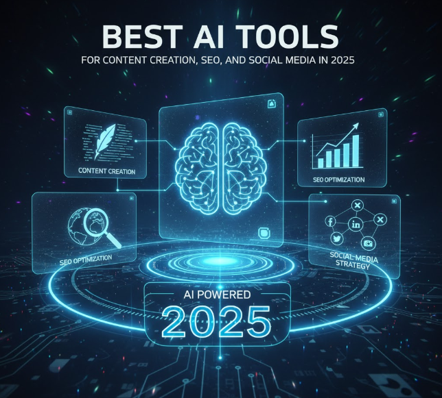 Best AI Tools for Content Creation, SEO, and Social Media in 2025